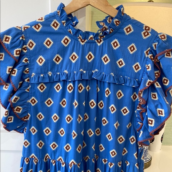 Blue Patterned Dress - Picture 2 of 3